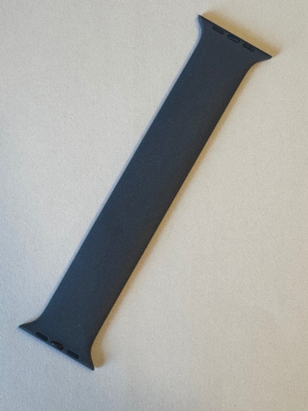 Apple Watch SOLO LOOP 46mm Size 6 Anchor Blue Silicone Band Stretch-Fit OEM